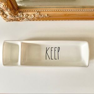 NWT Rae Dunn KEEP LL Divided Dish Tray 11”